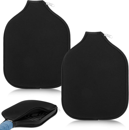 2 Pcs Pickleball Paddle Covers, Universal Case Size Racket Sleeve Paddle Storage Bag Compatible with Most USAPA Standard and Elongated Pickball Paddles