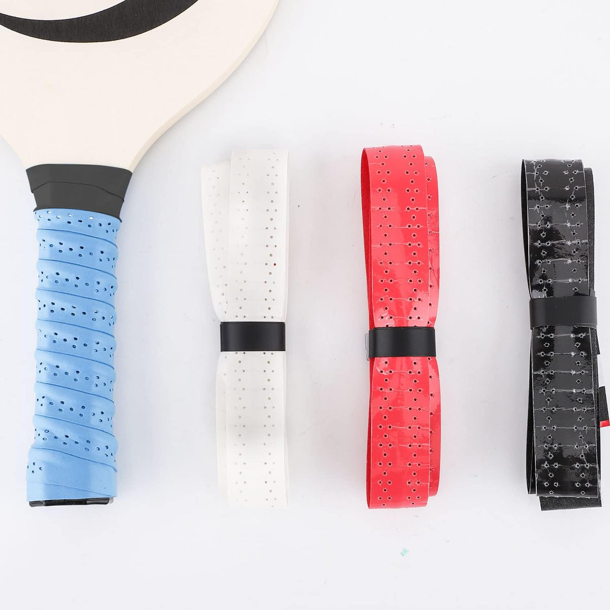 4Pcs Pickleball Paddle Grip Tape, Pickleball Racket Tape Tennis Racket Grip Tape Moisture Wicking Comfortable Replacement Grip Tape Handle Wrap for Pickle Ball Paddle Badminton