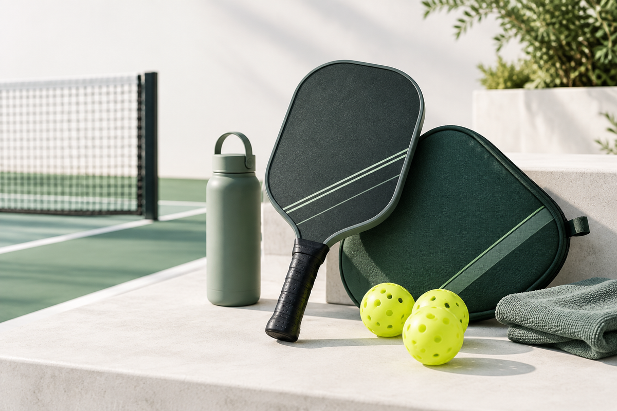 Pickleball paddle and accessories homepage hero image